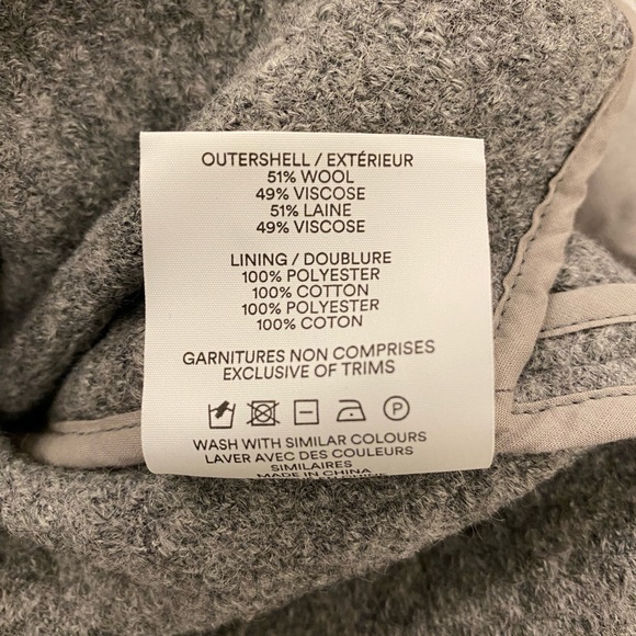 Frank & Oak Gray Wool Dress/Shacket - S - Picture 7 of 7